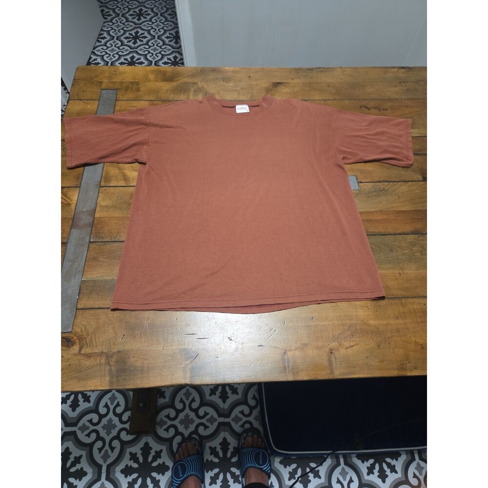 Vintage Sunbelt Sportswear Blank T Shirt One Size Fits All Brown Earth Tone USA